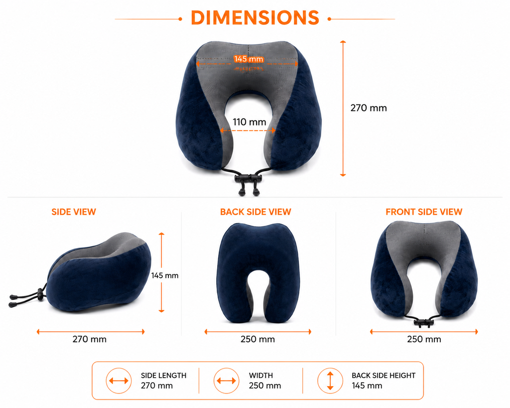 SlumberOrtho Premium Travel Neck Cushion