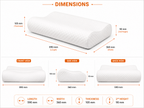 lumberOrtho Orthopaedic Cervical Pillow (Pack of 2) | Premium Memory Foam Neck Support Pillows for Sleeping, Side & Back Sleepers