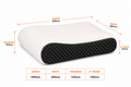 SlumberOrtho Small Cervical Pillow Black | Orthopedic Memory Foam Neck Support Pillow for Sleeping | Ergonomic Contour Pillow for Neck Pain Relief