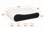 SlumberOrtho Small Cervical Pillow Black | Orthopedic Memory Foam Neck Support Pillow for Sleeping | Ergonomic Contour Pillow for Neck Pain Relief